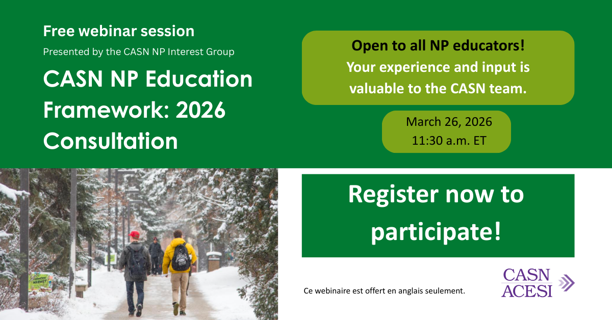CASN Nurse Practitioner Education Framework: 2026 Consultation